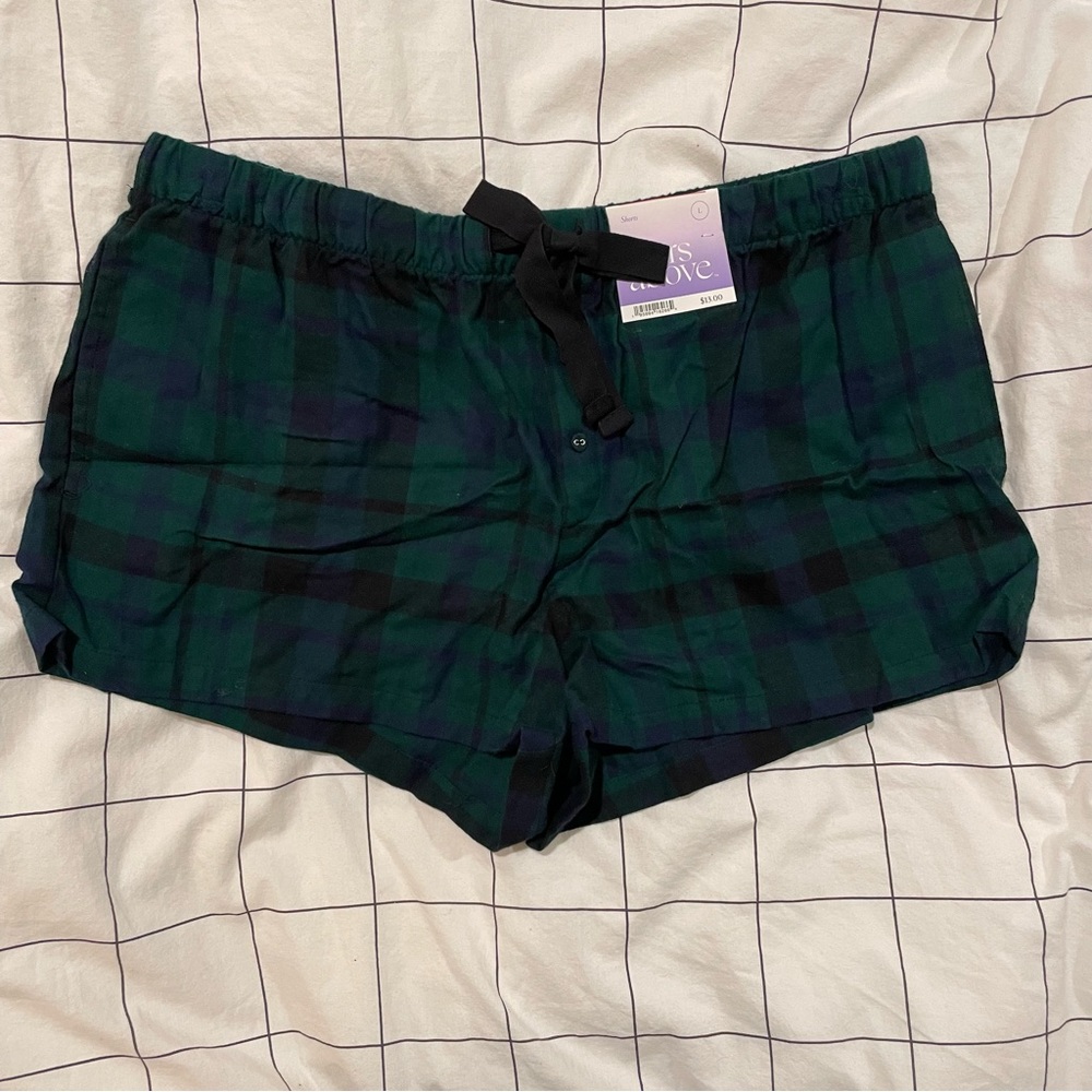 Plaid Pajama Shorts